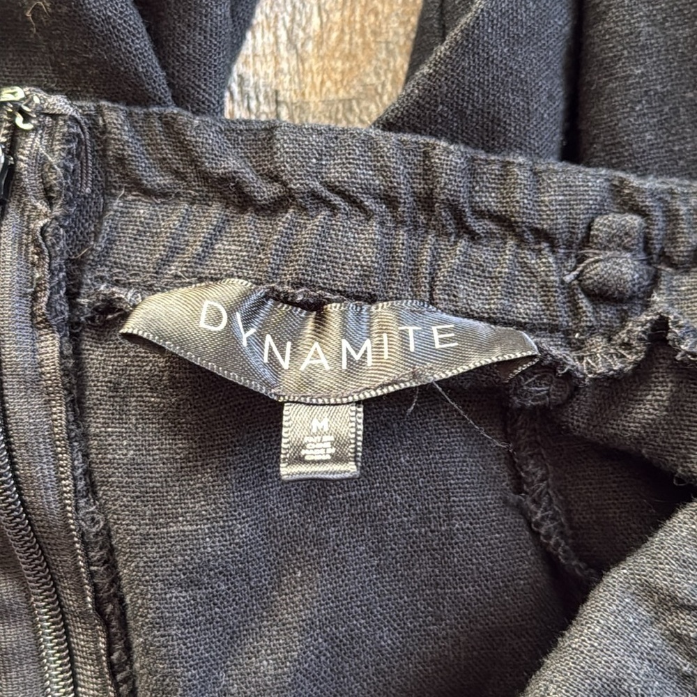 Dynamite | Linen Blend Strapless Jumpsuit - Picture 5 of 10